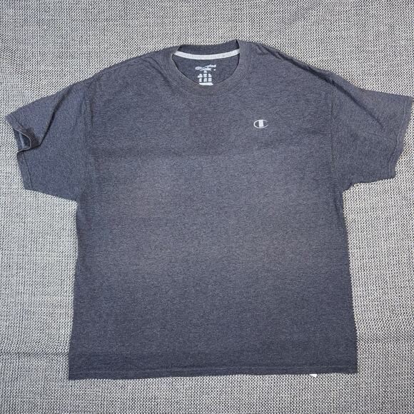 Champion Authentic Men's XL Classic Gray Blank T-Shirt Short Sleeve Crew - Picture 1 of 6